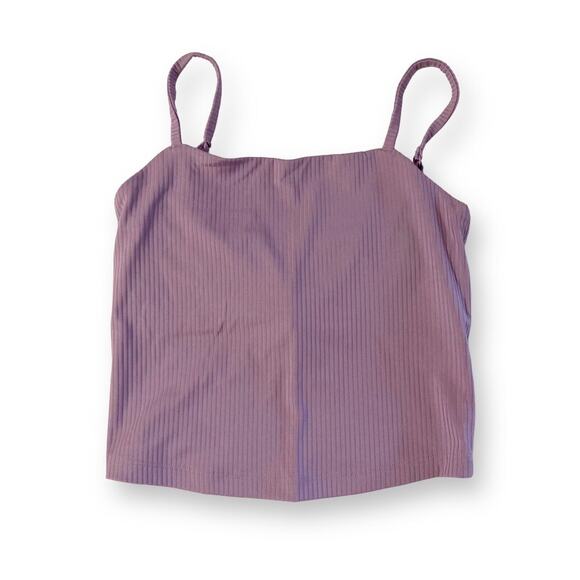 Girlfriend Collective Violet RIB Devon Compressive Cami Top Purple Size XS - Picture 2 of 6